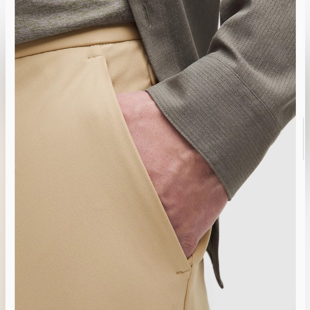 Men’s LULULEMON ABC Classic Fit Trouser Tan 30x29 - Picture 3 of 11